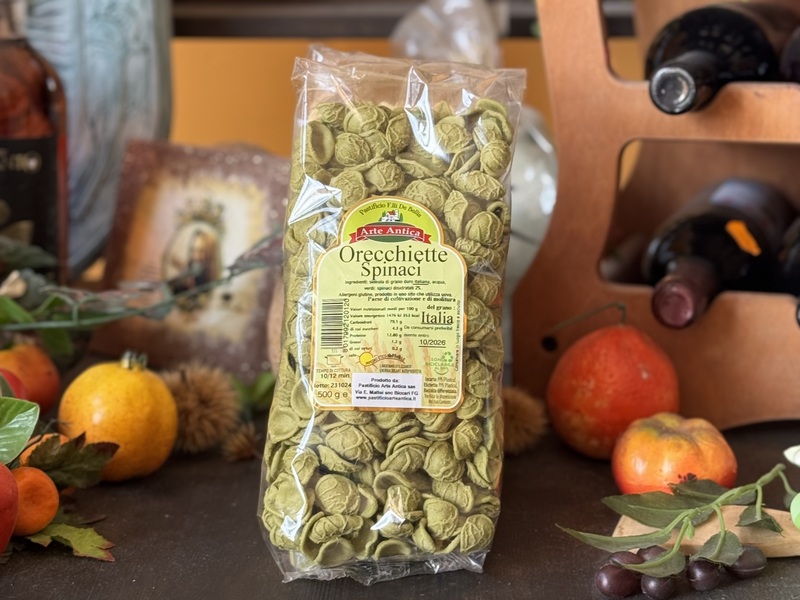 Spinach orecchiette